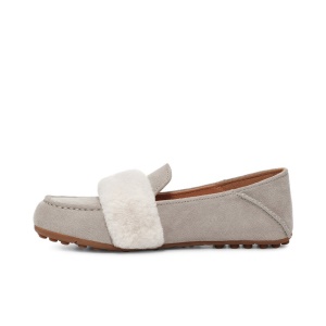 UGG 2021春季新款女士单鞋茸茸经典加州乐福鞋豆豆鞋1117930TS SEL  灰色 37