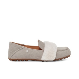 UGG 2021春季新款女士单鞋茸茸经典加州乐福鞋豆豆鞋1117930TS SEL  灰色 37